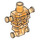 LEGO Transparent Orange Skeleton Torso Thick Ribs (29980 / 93060)
