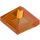 LEGO Transparentes Orange Schrägstein 1 x 1 x 0.7 Pyramide (22388 / 35344)