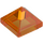 LEGO Orange Transparent Pente 1 x 1 x 0.7 Pyramide (22388 / 35344)