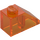 LEGO Transparent Orange Slope 1 x 2 (45°) (3040 / 6270)