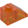 LEGO Transparent Orange Slope 1 x 2 (45°) (3040 / 6270)