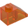 LEGO Transparent Orange Slope 1 x 2 (45°) (3040 / 6270)