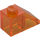 LEGO Transparent Orange Slope 1 x 2 (45°) (3040 / 6270)