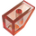 LEGO Transparant oranje Helling 1 x 2 (45°) (3040 / 6270)
