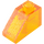 LEGO Transparent Orange Slope 1 x 2 (45°) (6270 / 35281)
