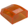 LEGO Transparent Orange Slope 1 x 2 x 2 Curved (30602 / 47904)