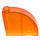 LEGO Transparent Orange Slope 1 x 4 x 3 Curved (65734)