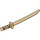 LEGO Transparentes Orange Schwert mit Square Guard und Capped Pommel (Shamshir) (21459)