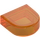 LEGO Transparent Orange Tile 1 x 1 Half Oval (24246 / 35399)