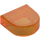 LEGO Transparent Orange Tile 1 x 1 Half Oval (24246 / 35399)