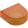 LEGO Transparent Orange Tile 1 x 1 Half Oval (24246 / 35399)