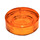 LEGO Transparant oranje Tegel 1 x 1 Rond (35381 / 98138)