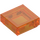 LEGO Transparent Orange Tile 1 x 1 with Groove (3070 / 30039)