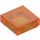 LEGO Transparent Orange Tile 1 x 1 with Groove (3070 / 30039)