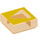 LEGO Transparant oranje Tegel 1 x 1 met Triangle met groef (3070 / 44286)