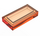LEGO Transparent Orange Tile 1 x 2 with Groove (30070 / 35386)