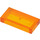 LEGO Transparent Orange Tile 1 x 2 with Groove (30070 / 35386)