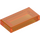 LEGO Transparent Orange Tile 1 x 2 with Groove (3069 / 30070)