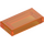 LEGO Transparent Orange Tile 1 x 2 with Groove (3069 / 30070)