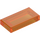 LEGO Transparent Orange Tile 1 x 2 with Groove (3069 / 30070)