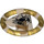 LEGO Transparant oranje Treasure Ring met Gold Bands en Krab (89160)