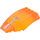 LEGO Transparentes Orange Windschutzscheibe 10 x 6 x 2 mit Rangefinder Aufkleber (45705 / 59195)
