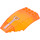 LEGO Transparant oranje Voorruit 10 x 6 x 2 met Rangefinder Sticker (45705 / 59195)