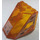 LEGO Transparent Orange Windscreen 4 x 5 x 3 with Space Logo Sticker (30251 / 35169)