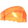 LEGO Orange transparent Pare-brise 4 x 6 x 2 (41883)