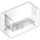 LEGO Transparent Panel 1 x 2 x 1 with Closed Corners (23969 / 35391)