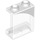 LEGO Transparent Panel 1 x 2 x 2 with Right Gray Curve with Side Supports, Hollow Studs (6268 / 78293)