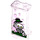 LEGO Transparent Panneau 1 x 2 x 3 avec Squelette Raising Bowler Chapeau Autocollant avec supports latéraux - tenons creux (35340)