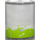LEGO Transparent Panel 4 x 4 x 6 Curved with Lime liquid, splashes, bubbles and fish Sticker (30562)