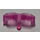 LEGO Transparent Pink Glasses, Rounded (93080)