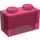 LEGO Paillettes roses transparentes Brique 1 x 2 sans tube à l&#039;intérieur (3065 / 35743)