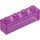 LEGO Gennemsigtig pink glitter Klods 1 x 4 uden Bundrør (3066 / 35256)