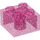 LEGO Transparant roze glitter Steen 2 x 2 (3003 / 6223)