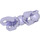 LEGO Transparent Purple Beam with Ball Socket and Two Joints (90617)
