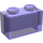 LEGO Transparent Purple Brick 1 x 2 without Bottom Tube (3065 / 35743)