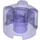 LEGO Violet Transparent Brique 2 x 2 Rond (3941 / 6143)