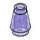 LEGO Transparent Purple Cone 1 x 1 with Top Groove (28701 / 59900)