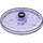 LEGO Violet transparent Dish 4 x 4 avec Force Field Modèle (Stud solide) (3960 / 38133)