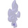 LEGO Violet transparent Flamme avec Agrafe (80519)