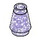 LEGO Transparent Purple Glitter Cone 1 x 1 with Top Groove (28701 / 59900)