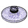 LEGO Transparent Purple Glitter Dish 2 x 2 (4740 / 30063)