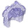 LEGO Paillettes violettes transparentes Spiky Cheveux, Longer sur Une Côté (51440)