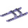 LEGO Transparent Purple Helicopter Landing Skids 12 x 6 (30248 / 40939)