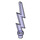 LEGO Violet Transparent Lightning Bolt (Single) (27256)