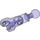 LEGO Transparent Purple Medium Ball Joint with Ball Socket and Beam (90608)