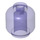 LEGO Transparent Purple Minifigure Head (Safety Stud) (3626 / 88475)